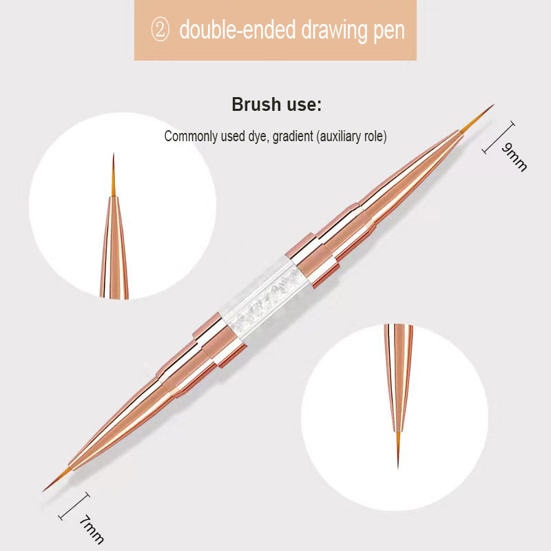 Pincel Linner Dual 7mm y 9 mm