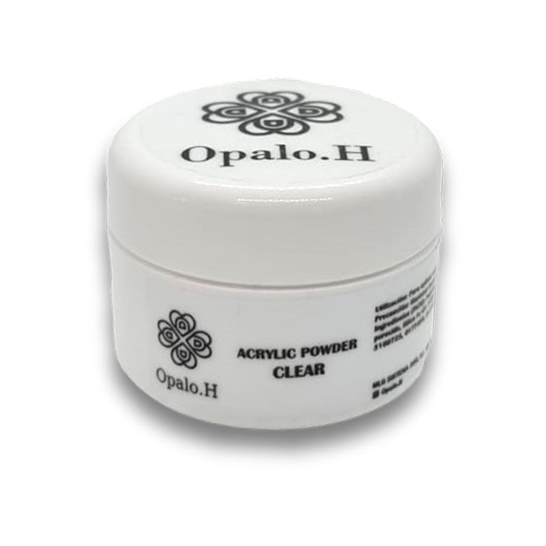 Polvo Acrilico Clear transparente - Opalo.H - Productos para uñas - Salon de uñas 
