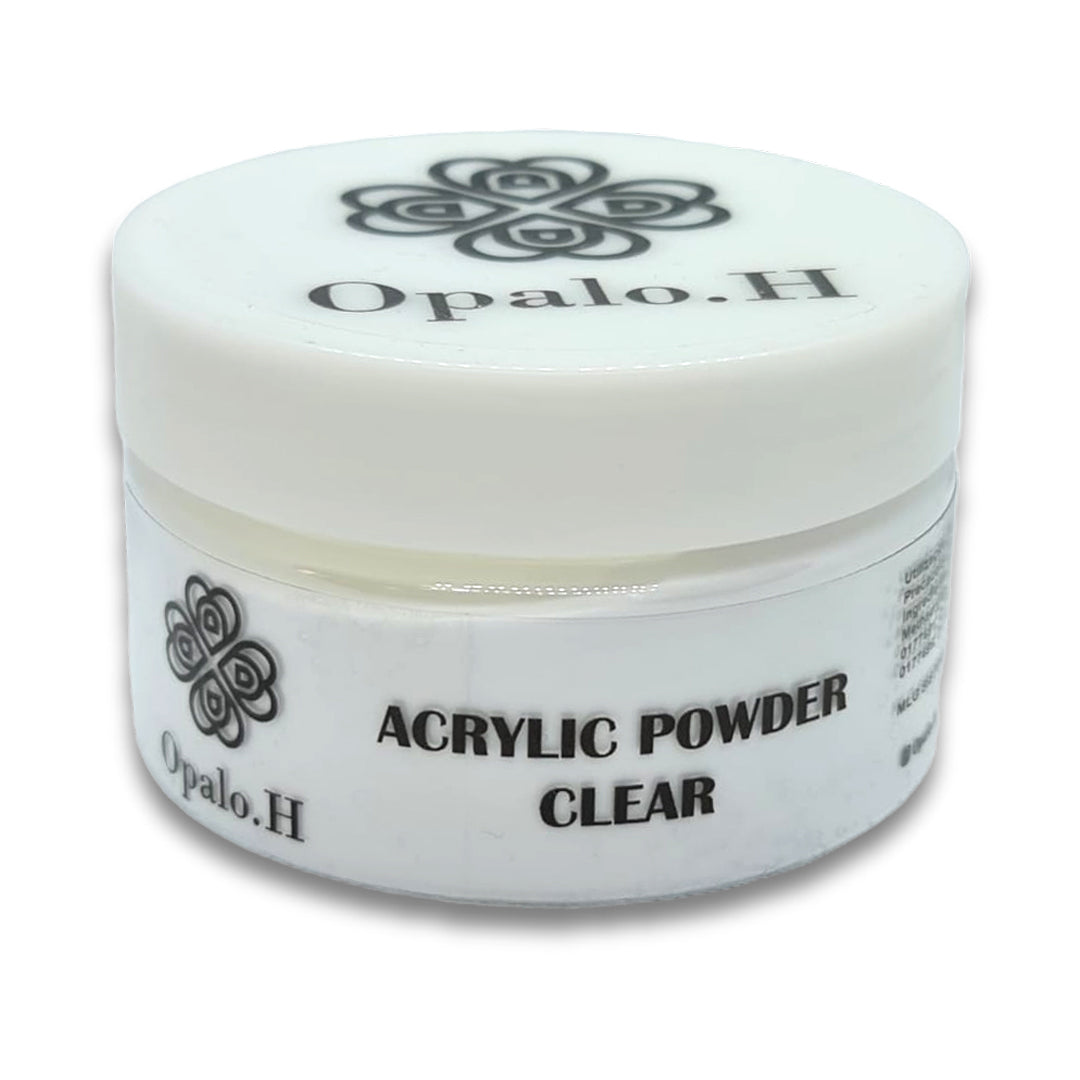Polvo Acrilico Clear transparente - Opalo.H - Productos para uñas - Salon de uñas 